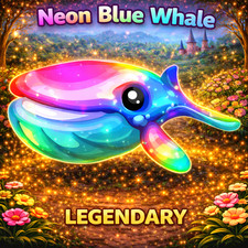 BALLENA AZUL NEÓN (MUY BARATA) - ADOPTA UNA MASCOTA MÍA - MÁS BARATA EN EBAY