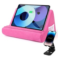 Soft Tablet Stand Pillow with Pocket,Adjustable 3 Viewing Angle,Lazy Holder f...
