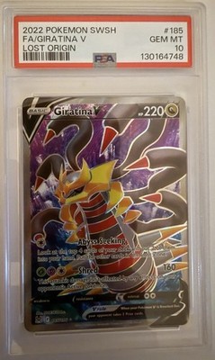 giratina v pokemon card 186/196 (Graded) Case Dragon Colorless Abyss Seeking Look at the top 4 cards of your deck and put 2 of them into your hand Giratina V (Alternate Full