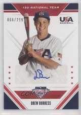 2020 Panini USA Baseball Stars & Stripes 66/299 Drew Burress #15U-DB Auto 10fq