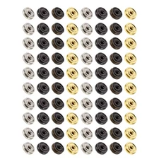  80 Pcs Fasteners Sew on Snap Garment Button Metal Buttons Clothing