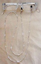  SASSY READING GLASSES CRYSTAL Clear SILVER 1.00 READERS ONLY  