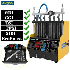 AUTOOL Ultrasonic Fuel Injector Cleaner Tester GDI TSI Injector Cleaning Machine