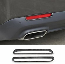 Rear Fog Light Frame Lamp Trim Accessories For Dodge Challenger 15 Carbon Fiber