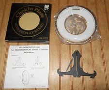 Vintage The Art of Chokin 24K Gold Edge Plate 6” Japan Birds Flowers Butterflies