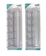 2 pcs Multiple Metal Peg Hooks Pegboard Slat Wall for Hanging Tools Merchandise