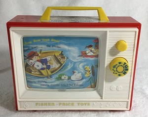 fisher price giant screen music box