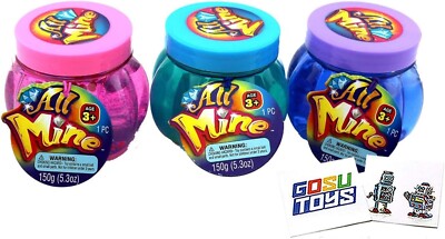 All Mine Assorted Neon Color Putty Slime (3 Pack)