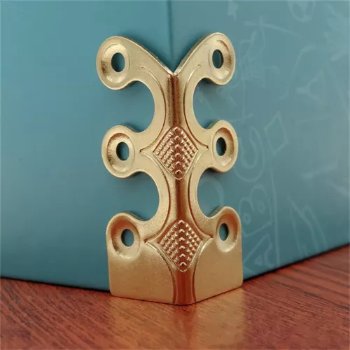 NEW Skiffers Baseboard Corner Protectors Solid Brass Skirting Board Corner - Picture 7 of 7