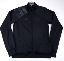Adidas FC Manchester United Track Jacket Medium Black Football Training Soccer