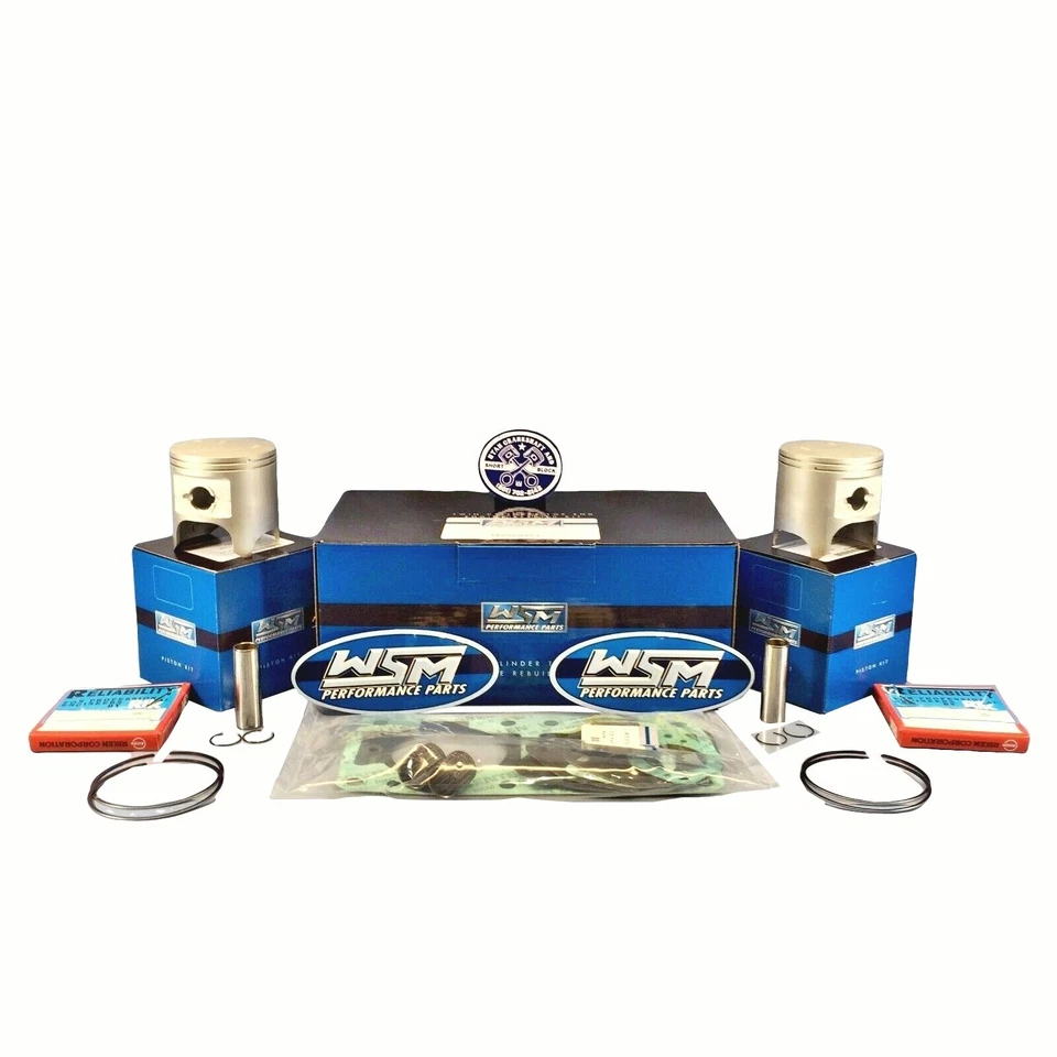 Kawasaki Jet Ski 76.00mm WSM Top End Piston Kit 1987-1996 650sx X2 SC TS SX - Image 2 of 4