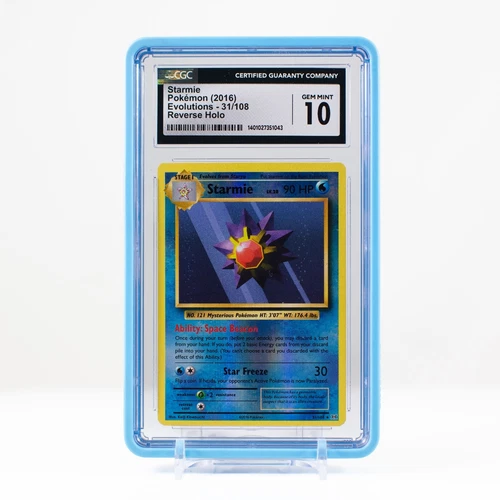 Pokémon Starmie Reverse Holo 31/108 XY Evolutions - CGC 10 Gem Mint 