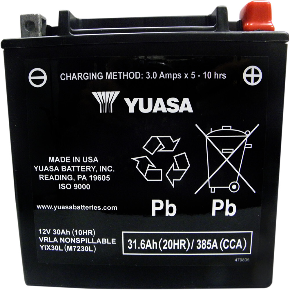 YA−MAN MS-30G Yuasa Fresh Pack Maintenance-Free AGM Battery (YIX30L-BS-PW