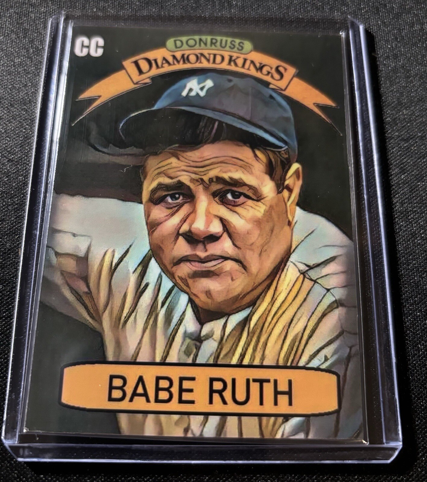 BABE RUTH NEW YORK YANKEES DIAMOND KING ACEO CARD MY ORIGINAL DESIGN AI IMAGE