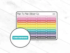 2121~~Weekly Habit Tracker Planner Stickers.