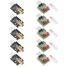 5pcs Laser Sensor Module Non-Modulator Tube Laser Receiver Module with 5pcs K...