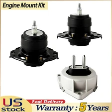 3Pcs Engine Motor & Trans Mount Set For 2011-2019 Jeep Grand Cherokee 3.6L 5.7L