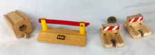 Stop Dead End x4 Train Brio Big Rigs Wood Wooden Kids Toy Random