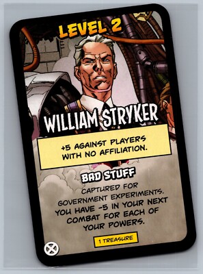 Munchkin X-Men William Stryker Card USED Steve Jackson Games