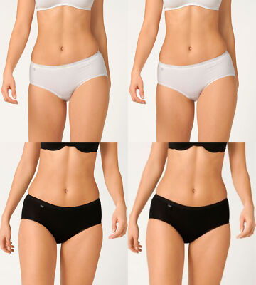 sloggi Basic Midi+ Doppelpack Damen Slip - 2er Pack Unterhosen - Unterwäsche