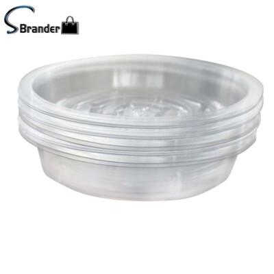 Plastic Sturdy Plant Flower Drip Trays For Plant Growth Decoration 10 Pack 8 In