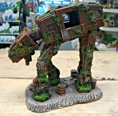 Space Dog Star Wars Style AT AT Medium Aquarium Aquarium Ornament