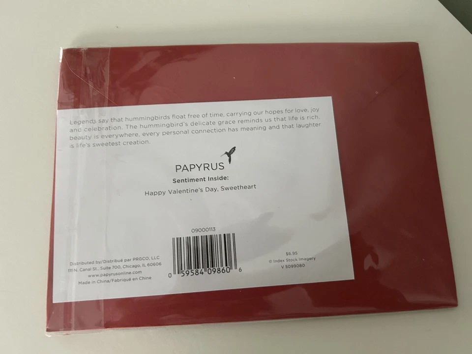 Papyrus Valentine Card  “Wherever you are...is paradise", NEW - Image 2 of 2