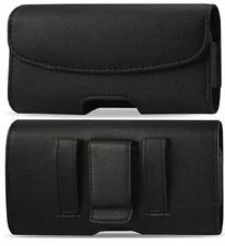 Leather Horizontal Belt Clip Loop Case Pouch Holster For Verizon Phones