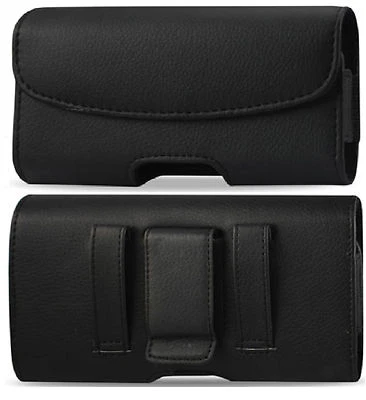 Housse Universelle CUIR Noir Horizontal - Pour Sony Ericsson Xperia Play - NEUVE