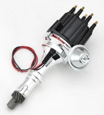 Pertronix Ignitor III Billet Distributor Black Male Cap for Pontiac V8 | D712071