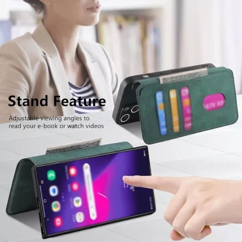 2-in-1 Detachable Wallet Magnetic Case For Samsung Galaxy S25 S24 S23 S22 Ultra - Picture 4 of 14