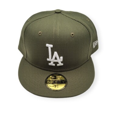 帽子 NEW ERA 59FIFTY LA DODGERS OLIVE 7 3/8 Los Angeles Dodgers Olive 59FIFTY Fitted Hat – New Era Cap