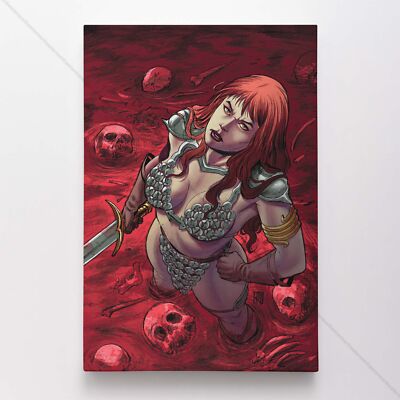 Red Sonja Poster Canvas Comic Book Art Print #1061