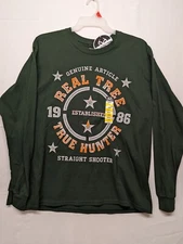 Realtree Shirt Mens Large L   Long Sleeve true hunter New Nice Green 