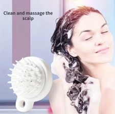 Scalp Silicone Hair Massager Shampoo Brush Dandruff Removal Shower Comb Cleaner