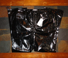 GOOD AMERICAN "Good Classic" Women's Black Faux Leather Pants Size 15 NWT