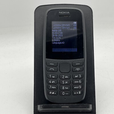 Klein & fein   Tastenhandy   Nokia 105 ( 2019 ) TA-1174   Dual SIM   Senioren