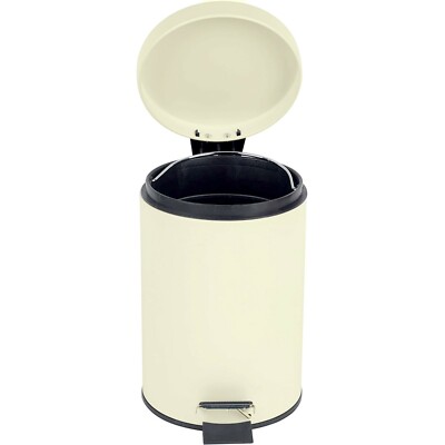 3LTR EDELSTAHL KLEINER CREMEPEDALBEHÄLTER KÜCHE BADEZIMMER WC ABFALLMÜLLEIMER