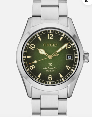 Seiko Luxe SPB155 Alpinist 1959 Reinterpretation Watch Green Dial  Made in Japan