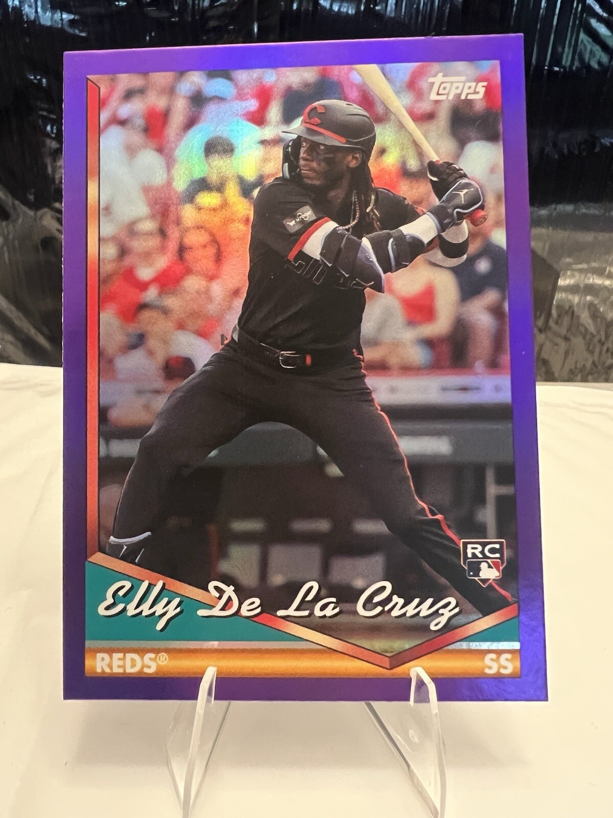 2024 Topps Archives - 1994 Topps Elly De La Cruz #300 (RC) Purple Foil