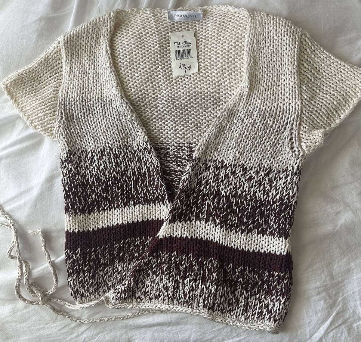 NWT RIVAMONTI WRAP SWEATER XS | eBay