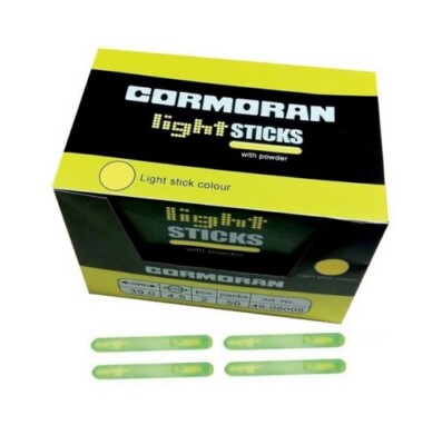 Cormoran Knicklicht (4,5 x 37mm) Gelb 100 Stück Pulver Knicklichter Partylichter