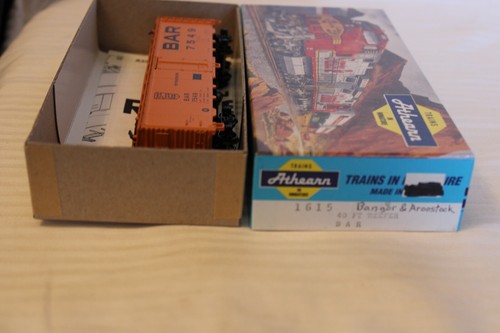 Athearn escala HO, 40' coche de caja, Bangor & Aroostook, naranja, #7549 - 1615 construido KD | Zustand: Used