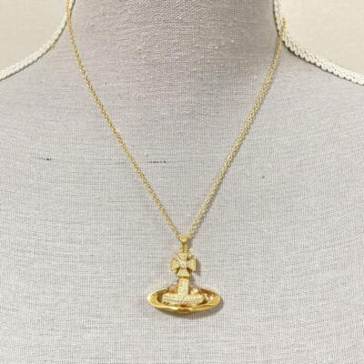 Vivienne Westwood Necklace Orb Gold w/drawstring NO BOX [EJ651 | eBay