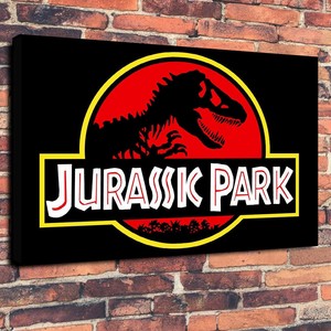 Home Furniture Diy Jurassic Park Movie Printed Box Canvas