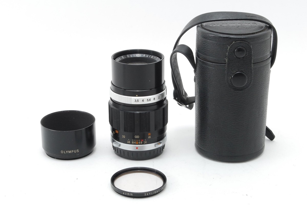 NEAR MINT]OLYMPUS E.Zuiko Auto-T 100mm f/3.5 MF Lens For PEN F FT