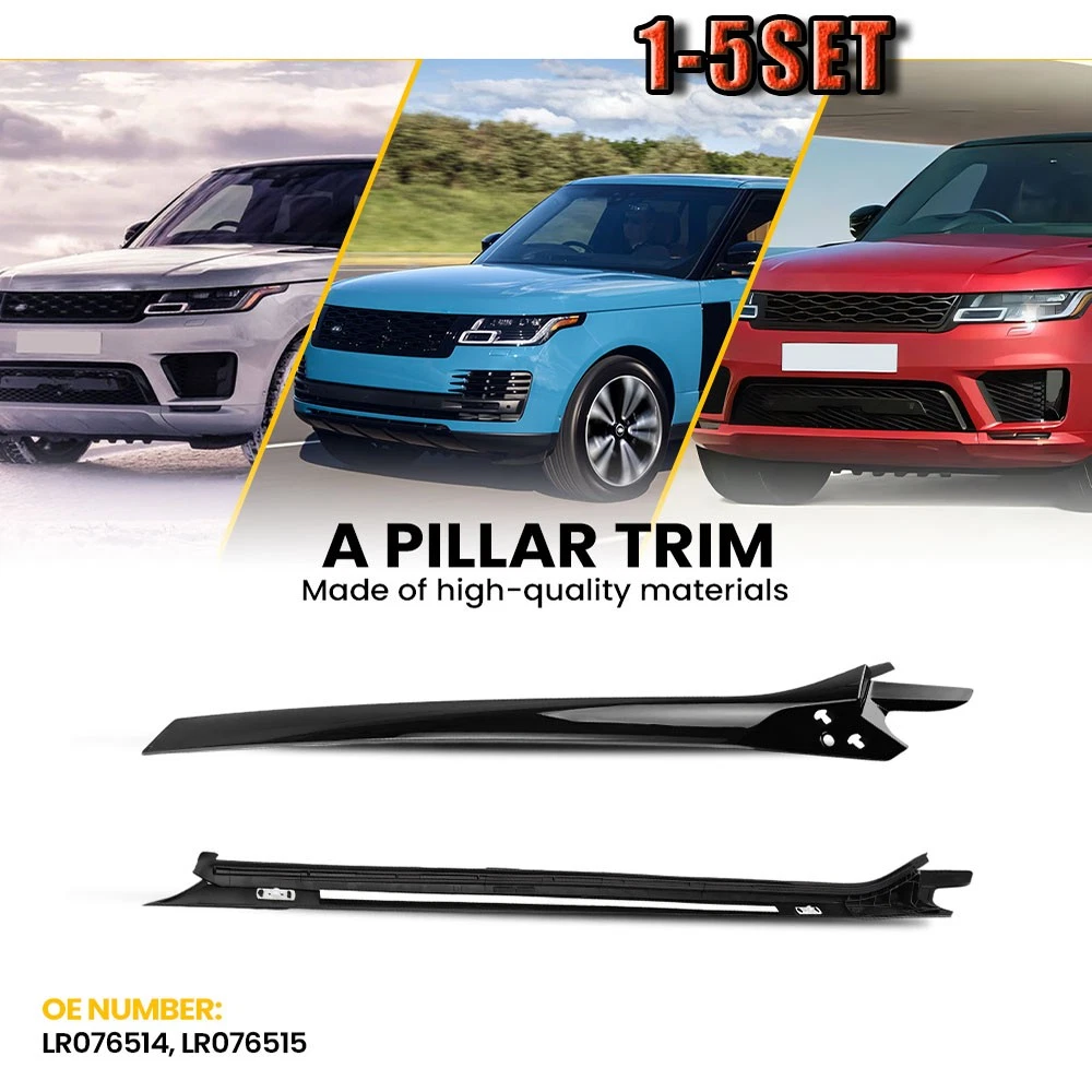 ALaaaaL Auto Coda Gola Trim Telaio di Copertura per Range Rover Sport 2018 2019,Tubo Scarico Accessori Auto Copertura del Tubo di Scarico Trim,B-Bright Black