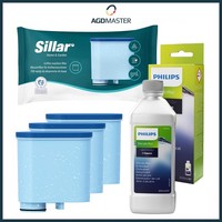 Sillar Wasserfilter Ersatz FüR Philips Saeco + Philips Saeco CA6700/22 Entkalker