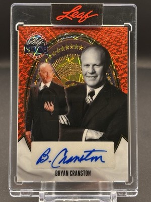 2026 Leaf Metal President s Day BRYAN CRANSTON AUTO AUTOGRAPH RED 1/1 #BA-BC3