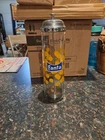 VTG Fanta Glass Straw Dispenser w/ Chrome Lid – Coca-Cola Promo Soda Fountain